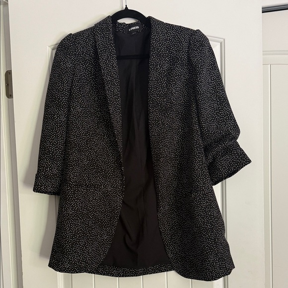 Express Black and White Patterned Blazer - Picture 1 of 1